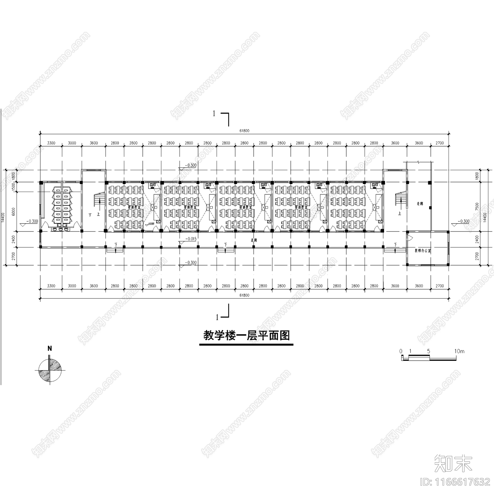 欧式学校建筑cad施工图下载【ID:1166617632】