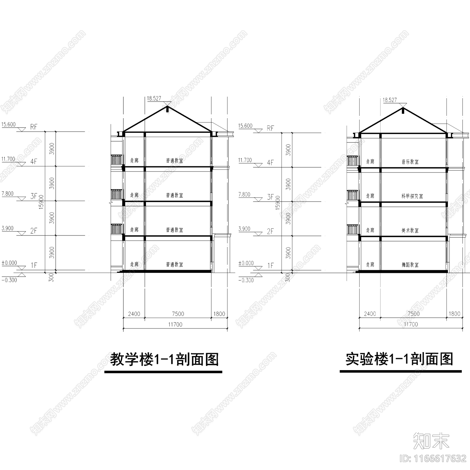 欧式学校建筑cad施工图下载【ID:1166617632】
