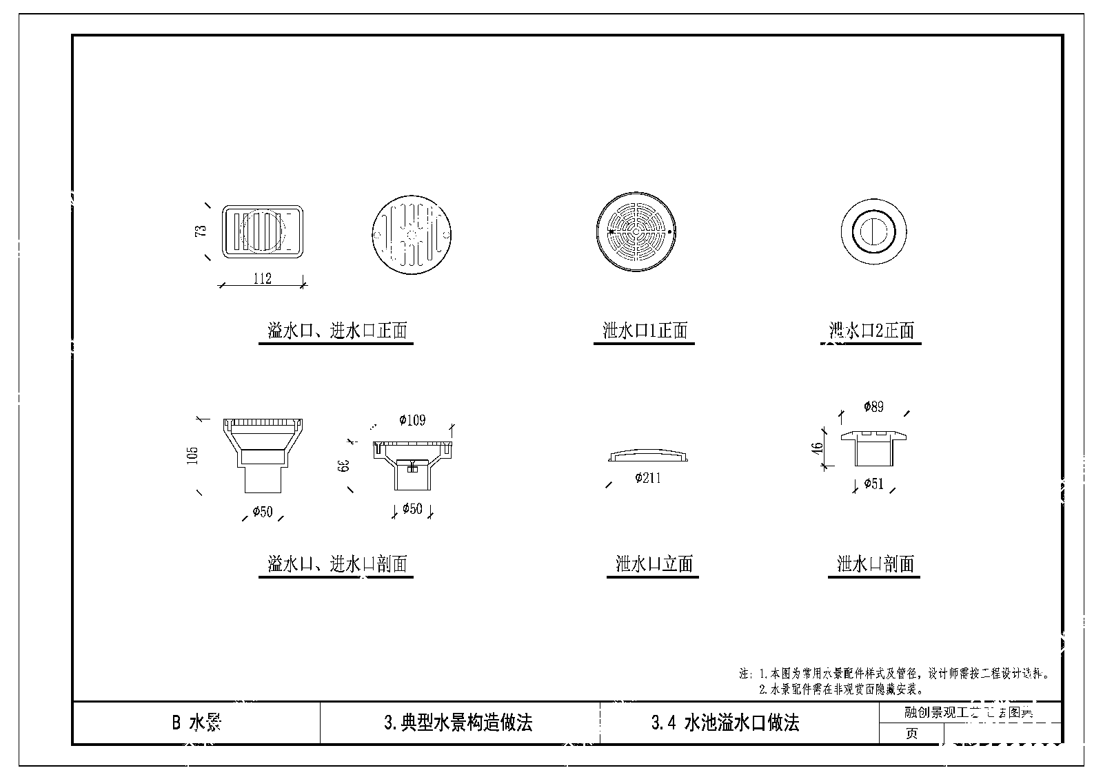 给排水节点详图cad施工图下载【ID:1166623817】