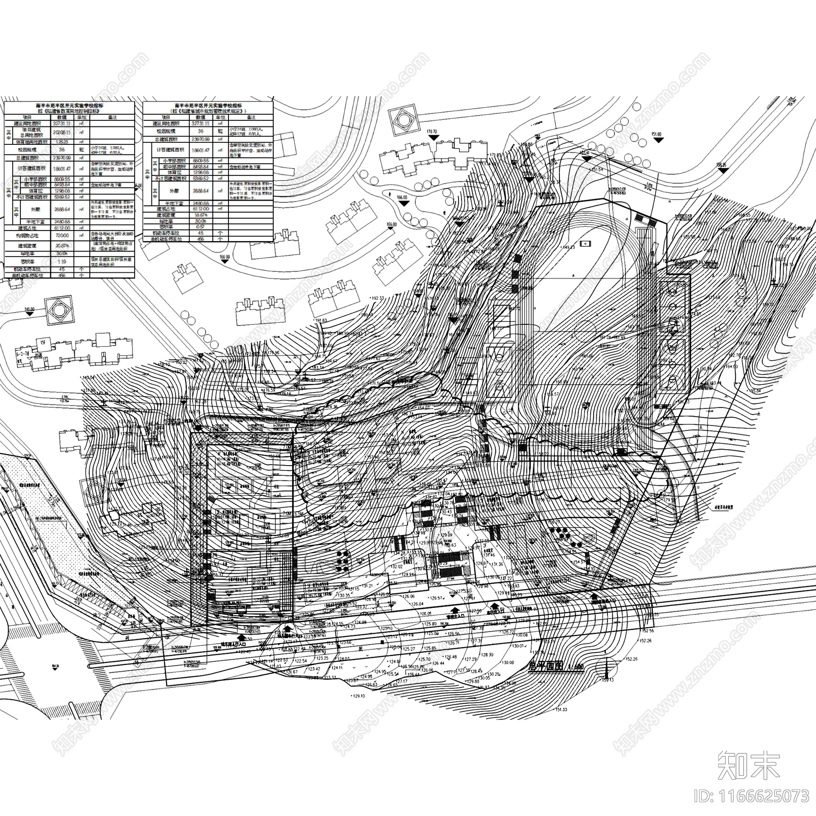 现代学校建筑cad施工图下载【ID:1166625073】