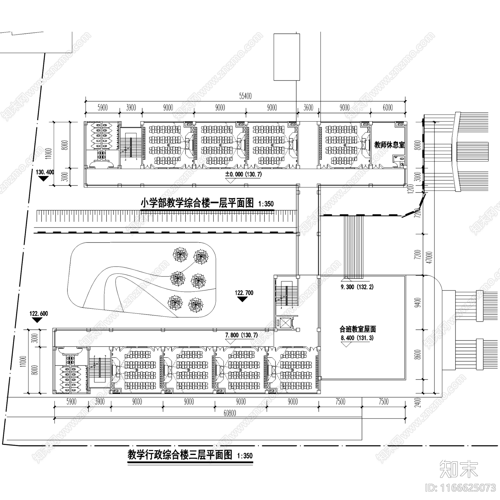 现代学校建筑cad施工图下载【ID:1166625073】