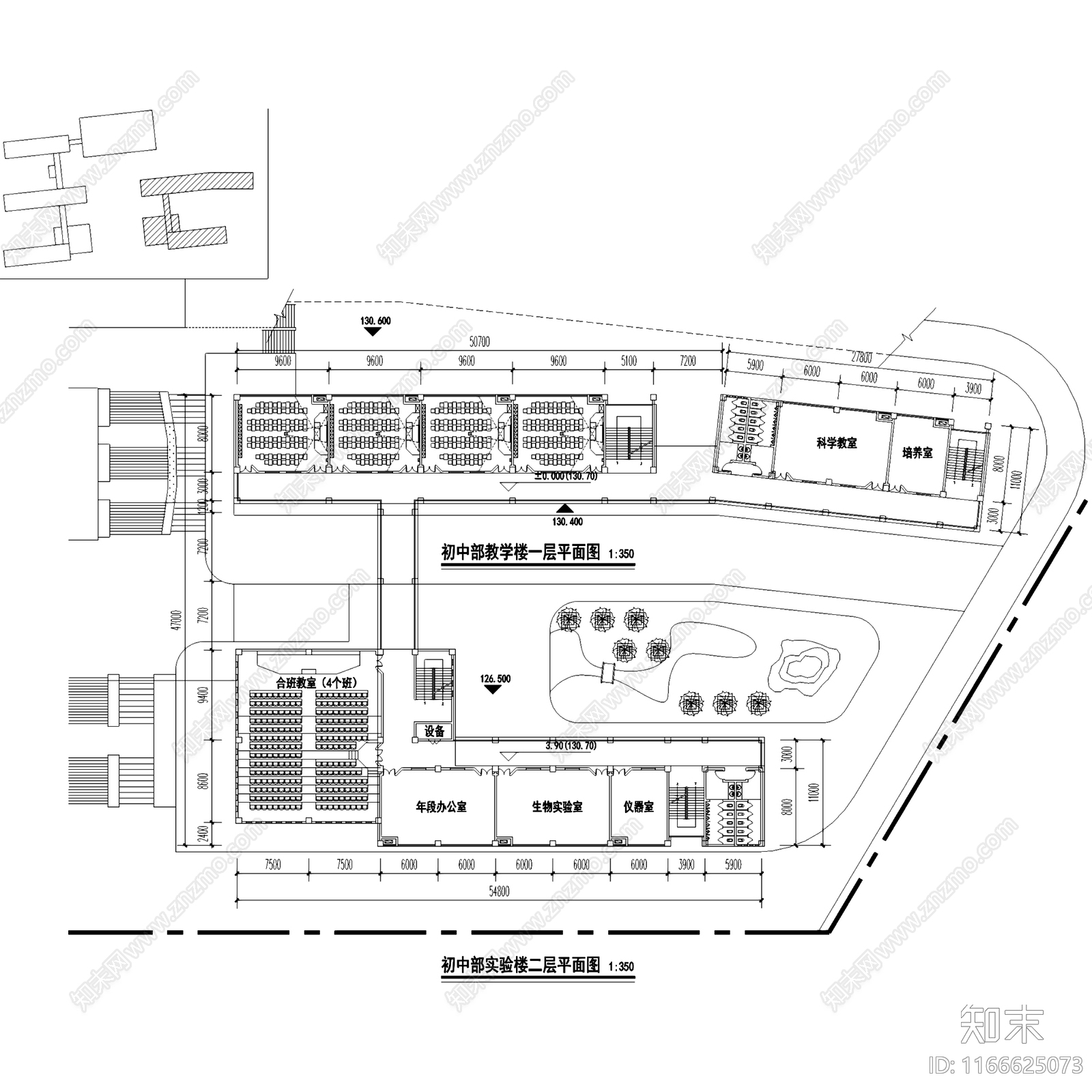 现代学校建筑cad施工图下载【ID:1166625073】