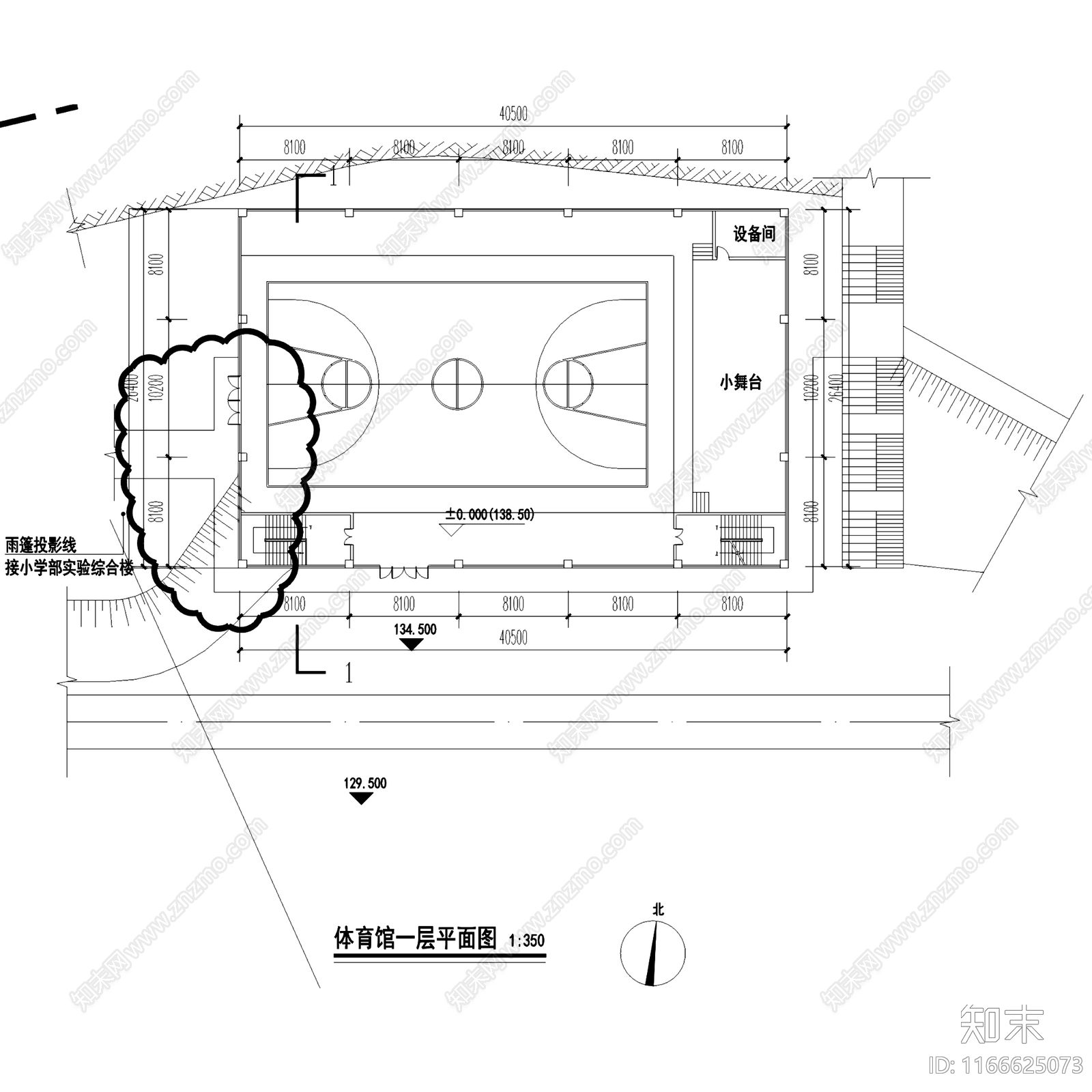 现代学校建筑cad施工图下载【ID:1166625073】