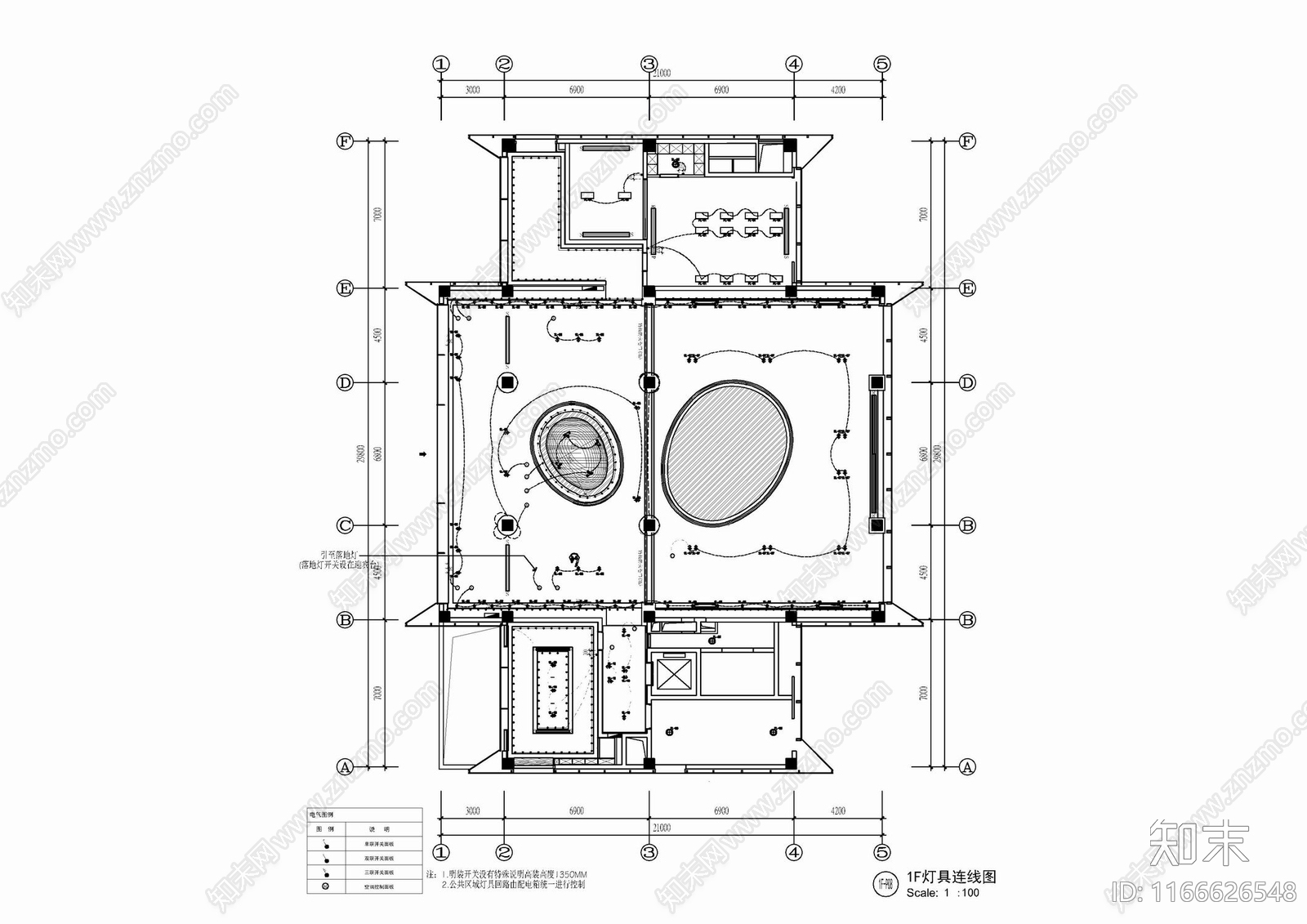 现代接待室cad施工图下载【ID:1166626548】