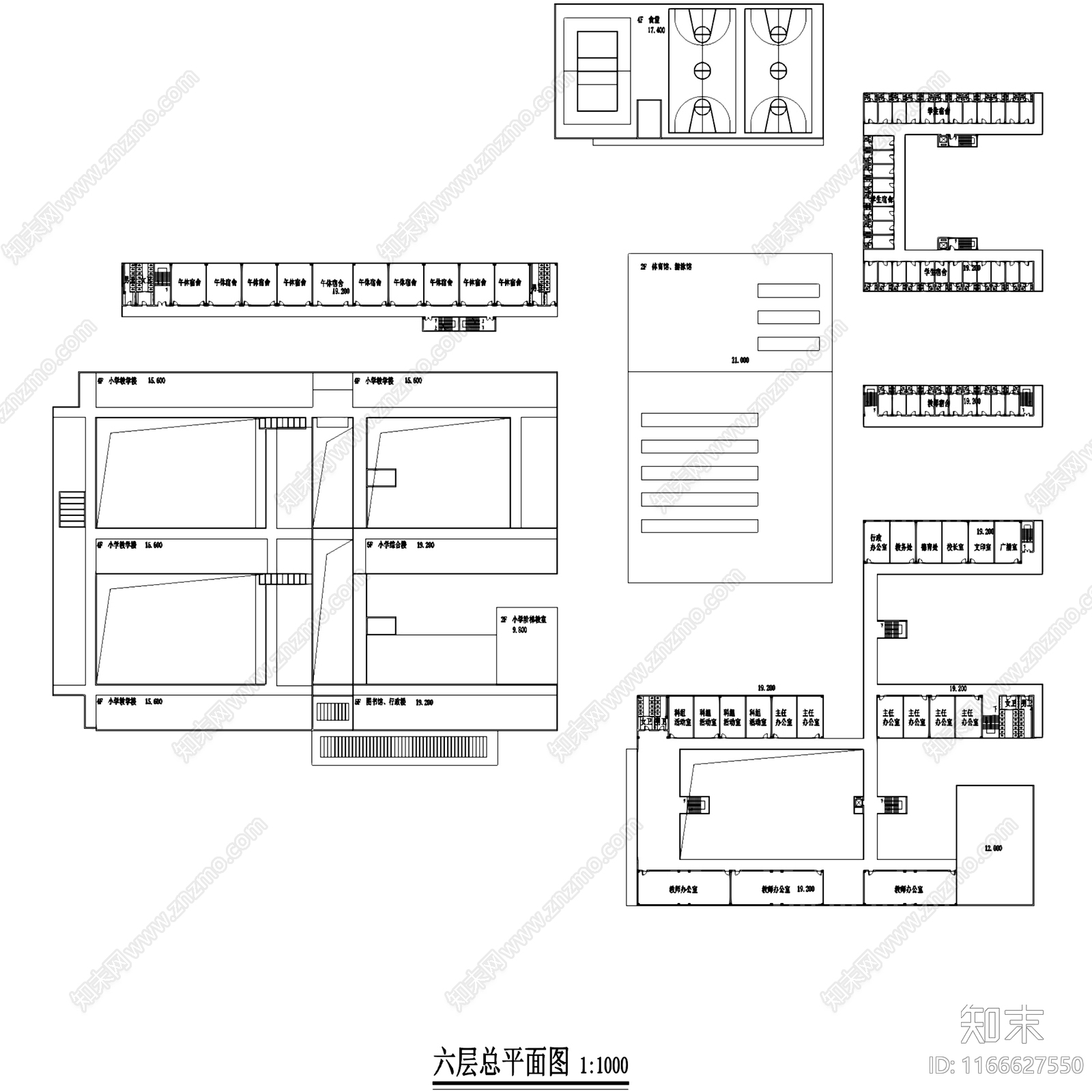 现代学校建筑cad施工图下载【ID:1166627550】