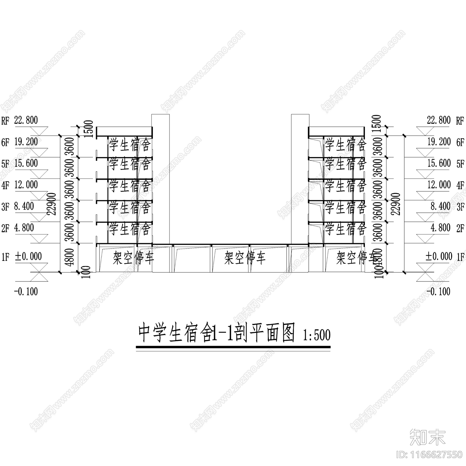 现代学校建筑cad施工图下载【ID:1166627550】