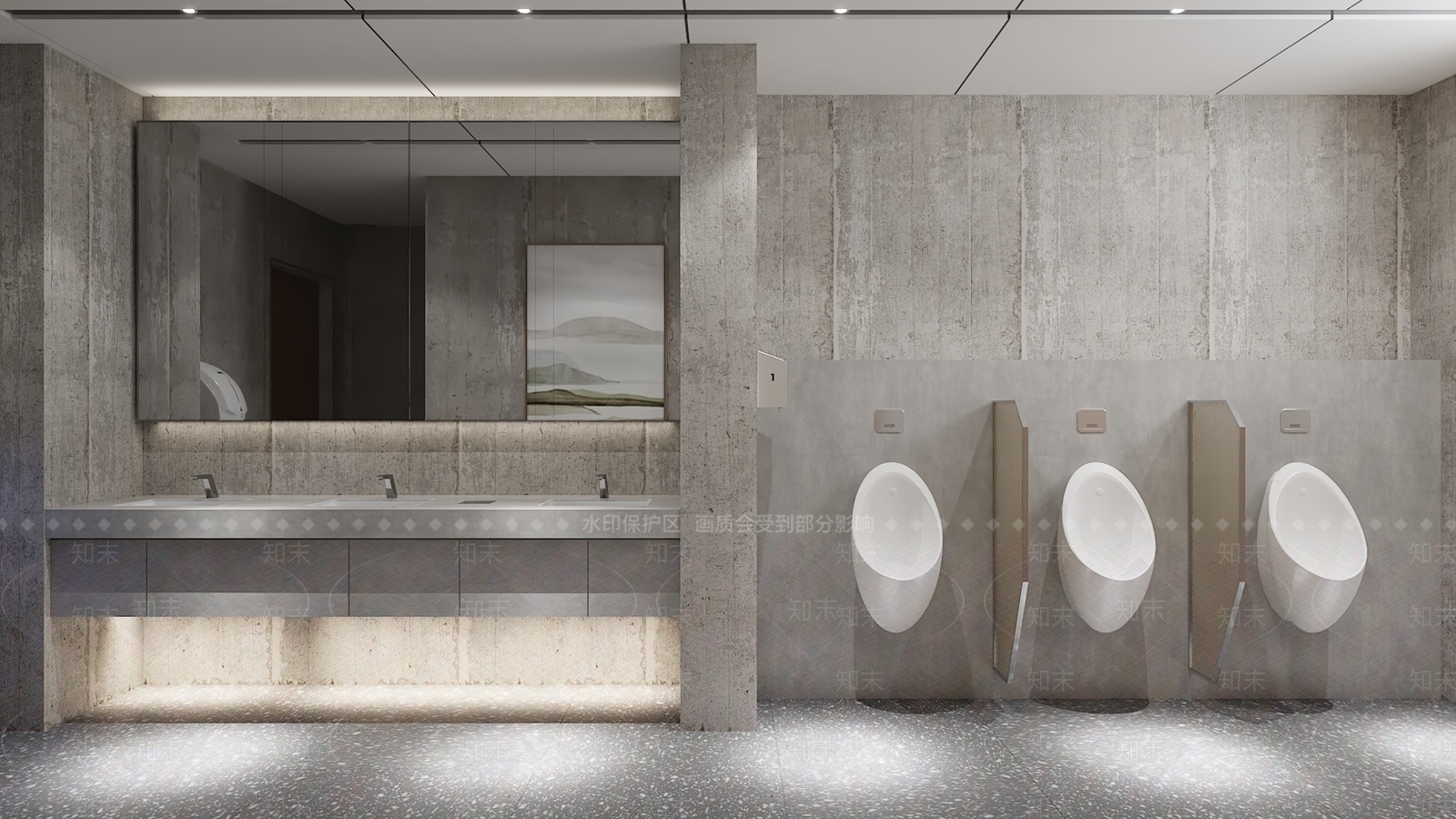 工业公共卫生间3D模型下载【ID:1166631401】