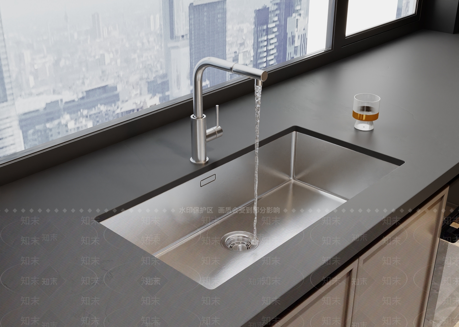 水槽3D模型下载【ID:1166633547】