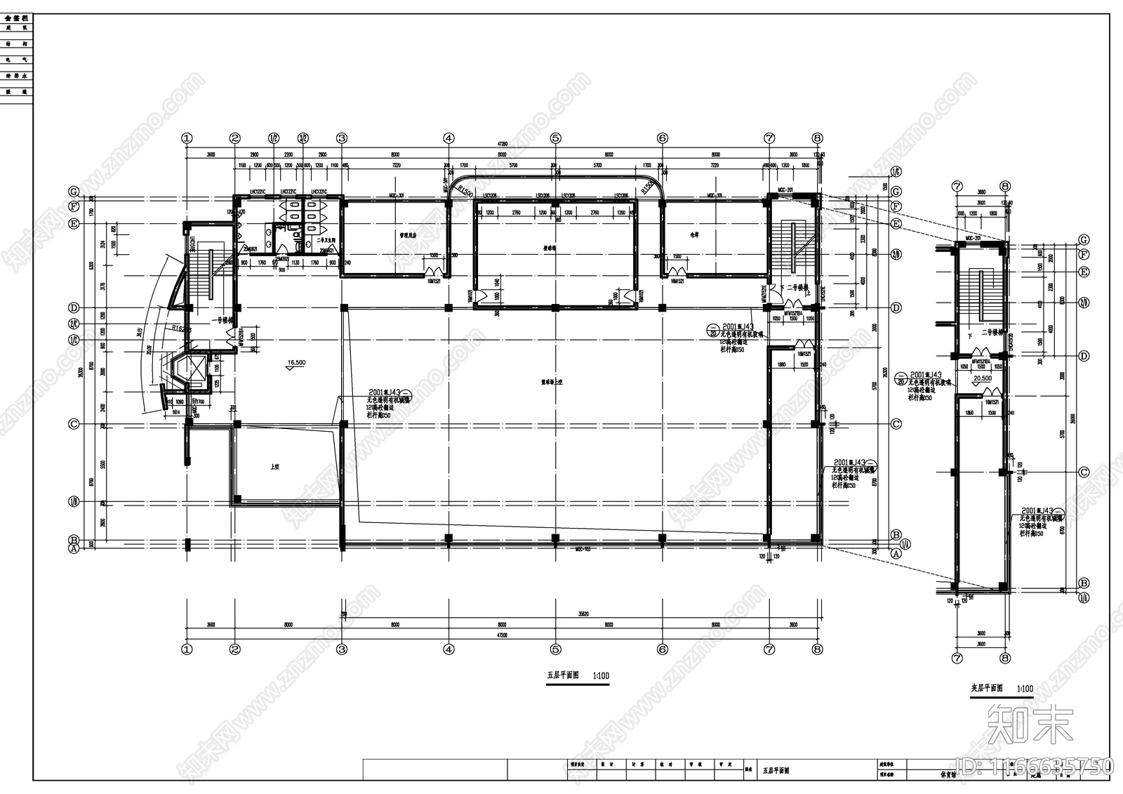 现代体育馆建筑cad施工图下载【ID:1166635750】