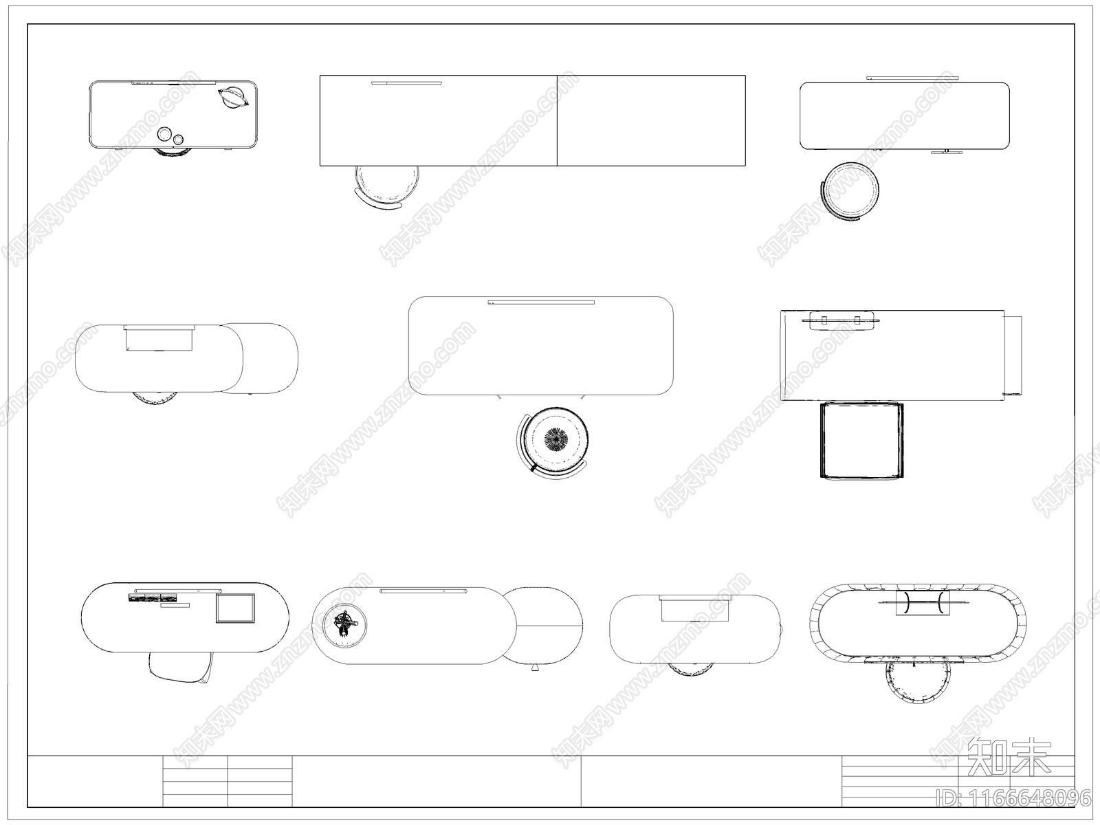 现代桌椅施工图下载【ID:1166648096】