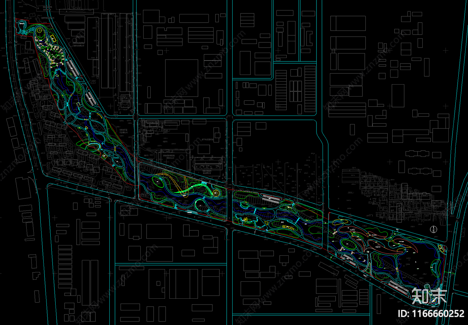 现代公园景观施工图下载【ID:1166660252】