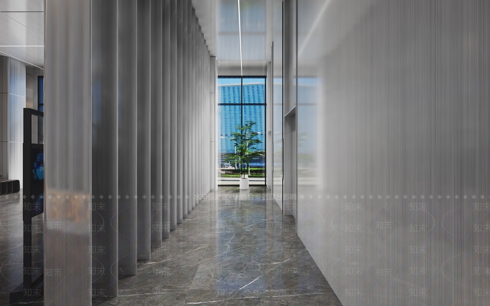 现代办公大厅3D模型下载【ID:1166664463】