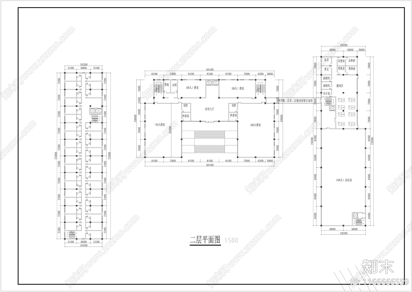 现代其他公共建筑cad施工图下载【ID:1166666559】