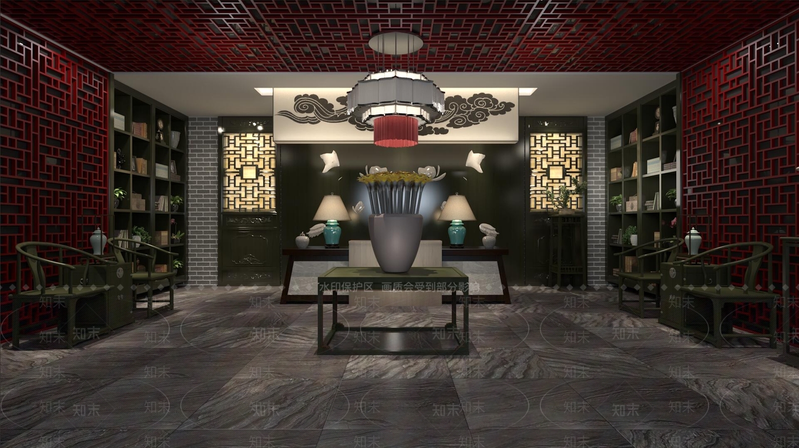 中式博物馆3D模型下载【ID:1166667113】