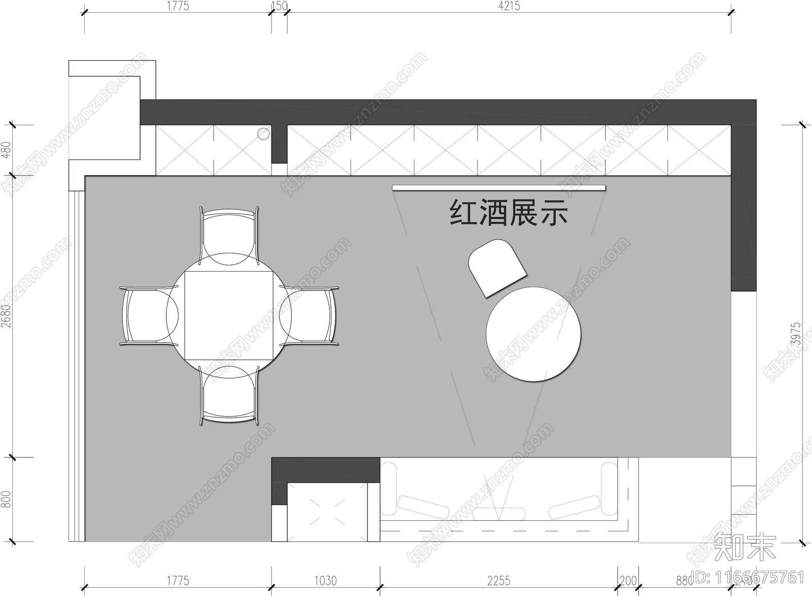 现代酒窖施工图下载【ID:1166675761】