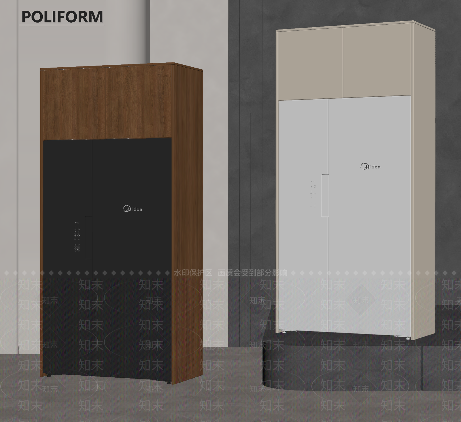 冰箱SU模型下载【ID:1166681295】