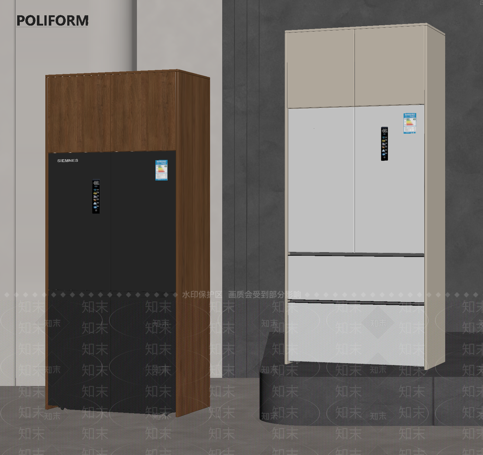 冰箱SU模型下载【ID:1166681341】