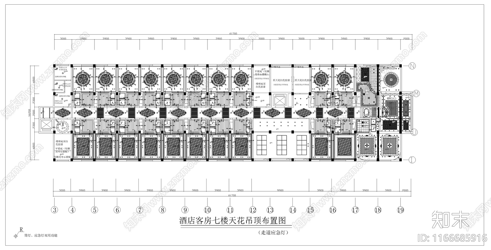 现代酒店cad施工图下载【ID:1166685916】