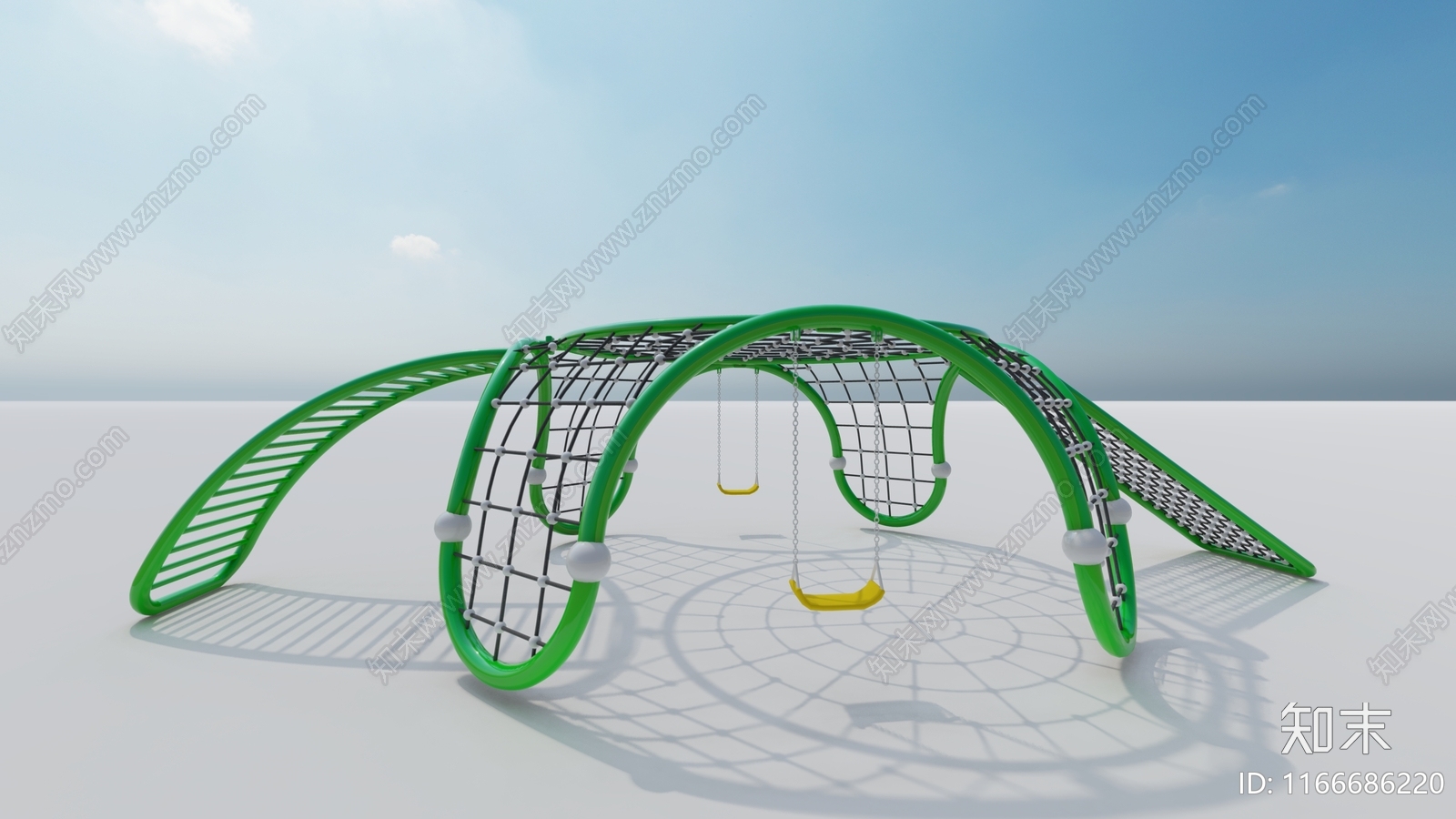 现代简约儿童游乐区SU模型下载【ID:1166686220】