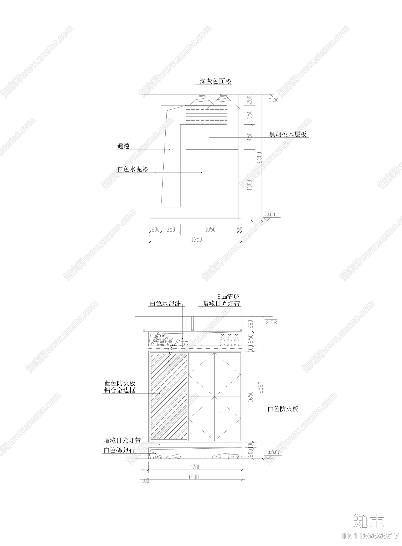 现代玄关施工图下载【ID:1166686217】