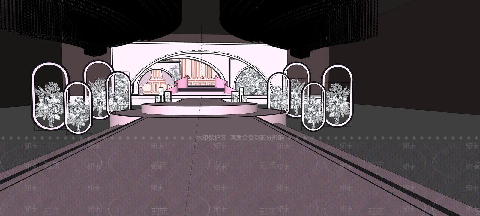 现代欧式美陈SU模型下载【ID:1166706867】
