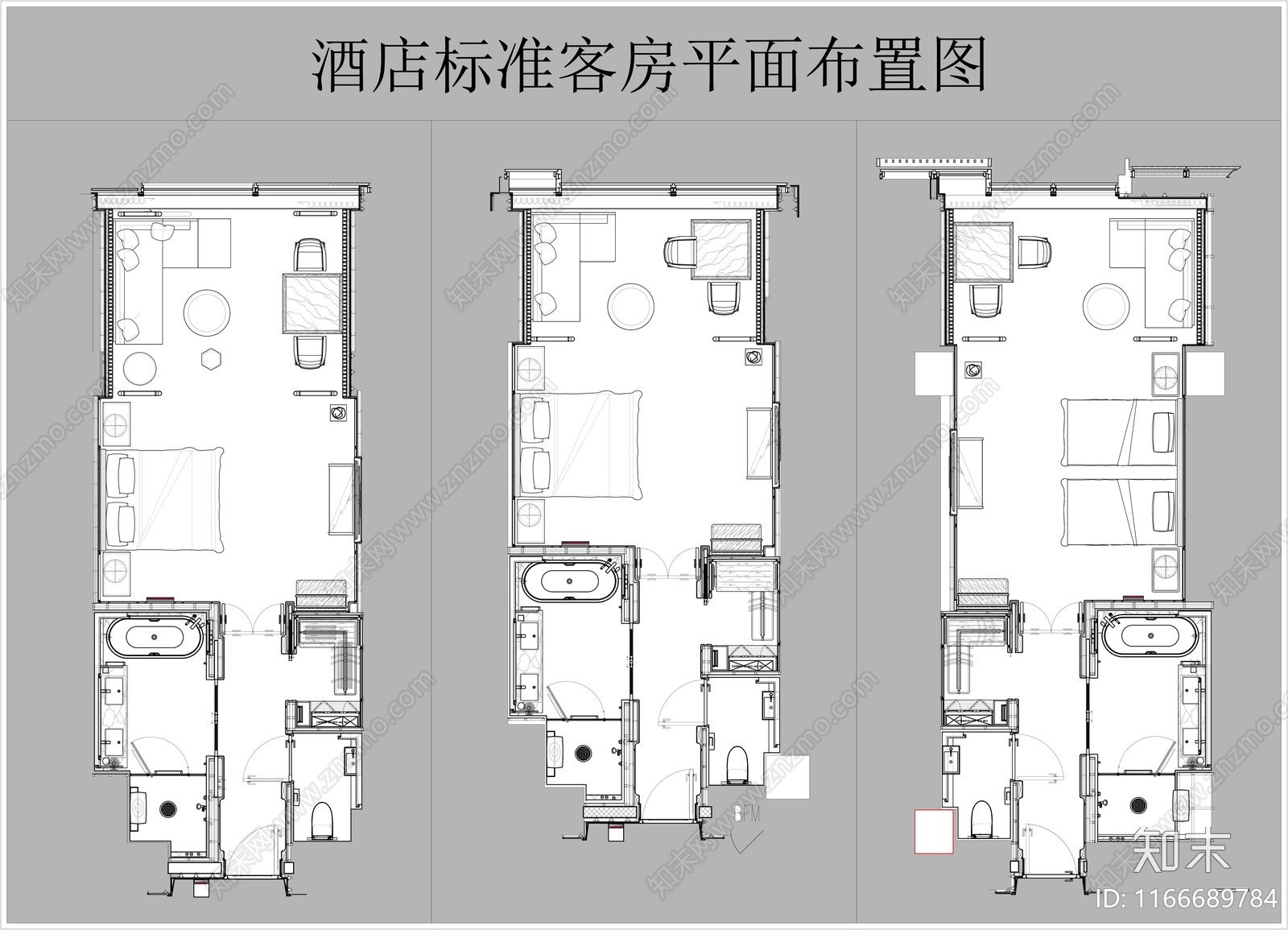 现代新中式酒店施工图下载【ID:1166689784】