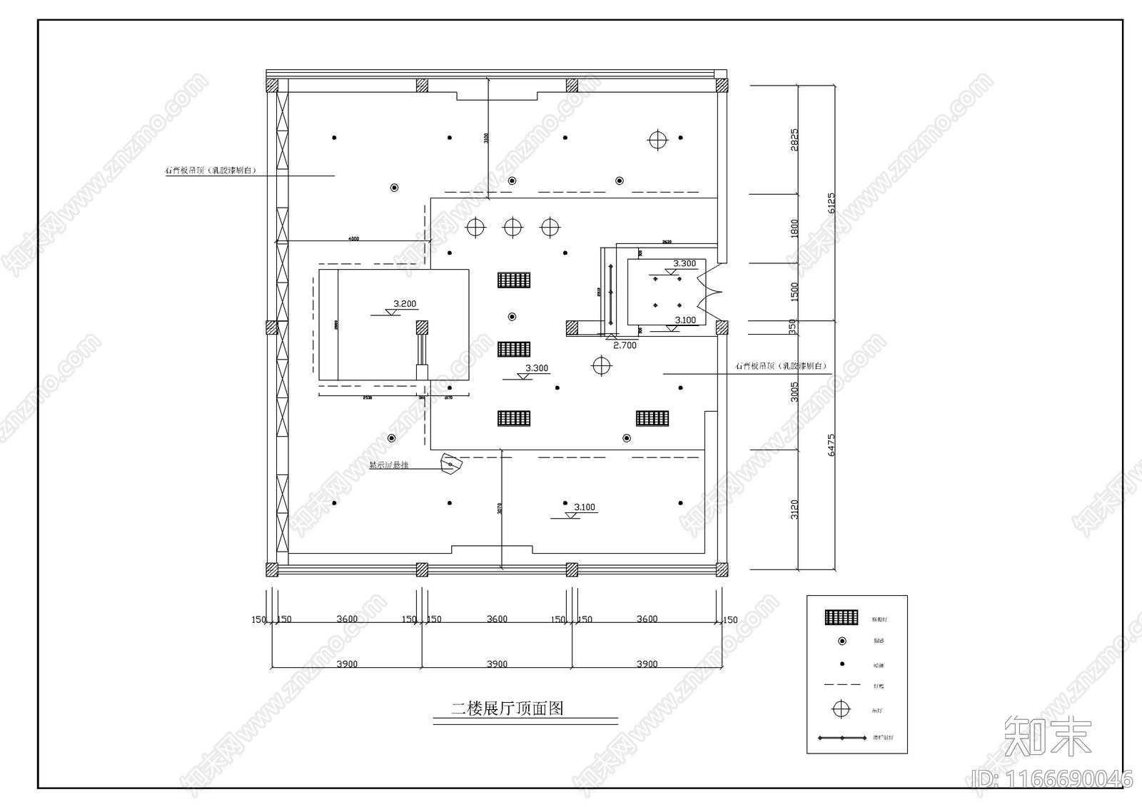 现代展厅cad施工图下载【ID:1166690046】