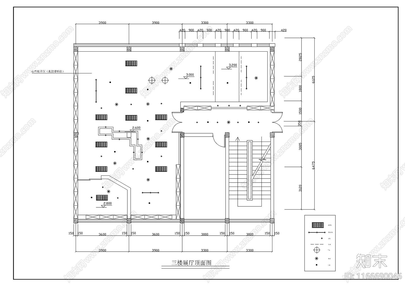 现代展厅cad施工图下载【ID:1166690046】
