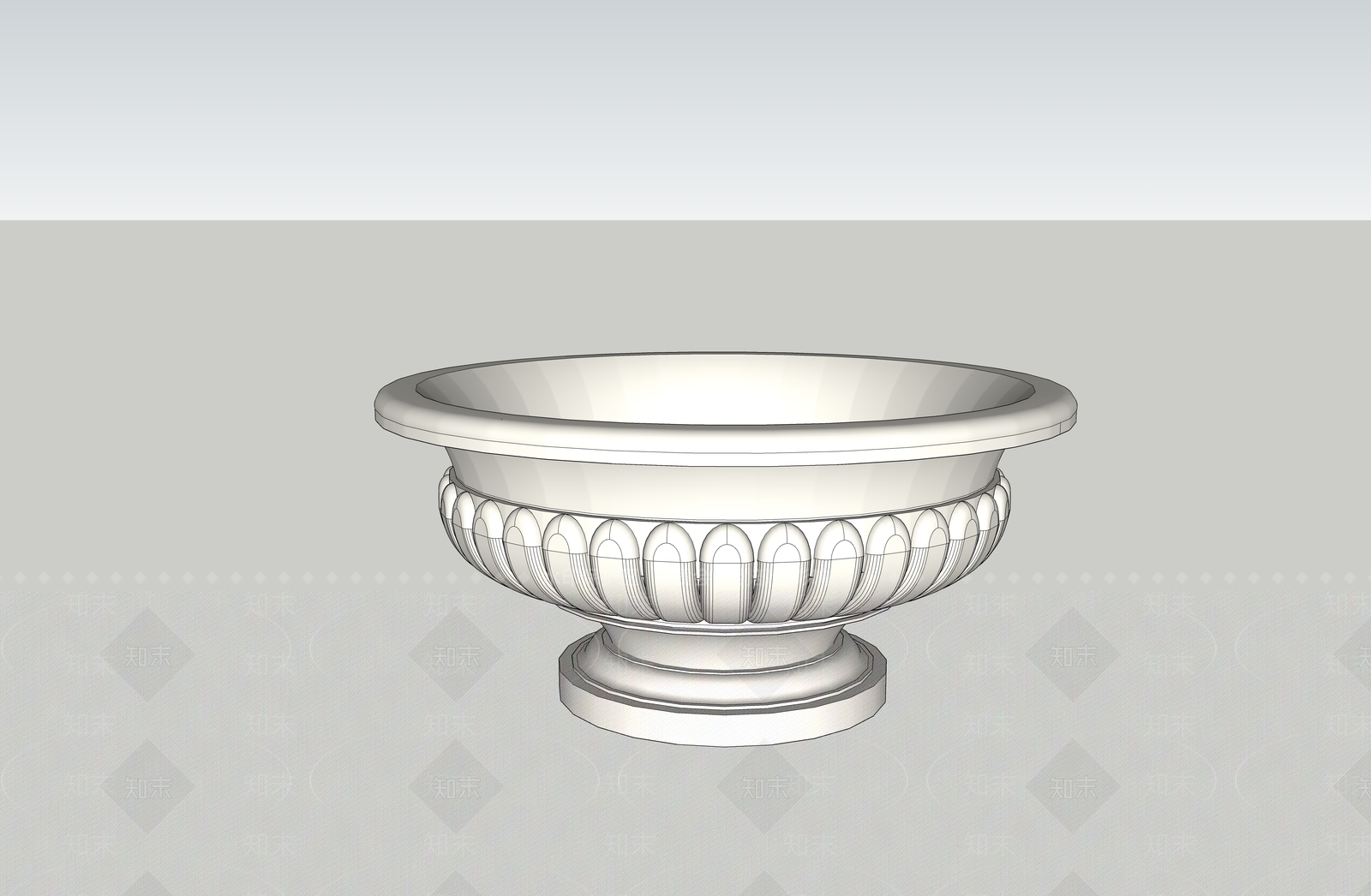 欧式法式别墅庭院SU模型下载【ID:1166691209】