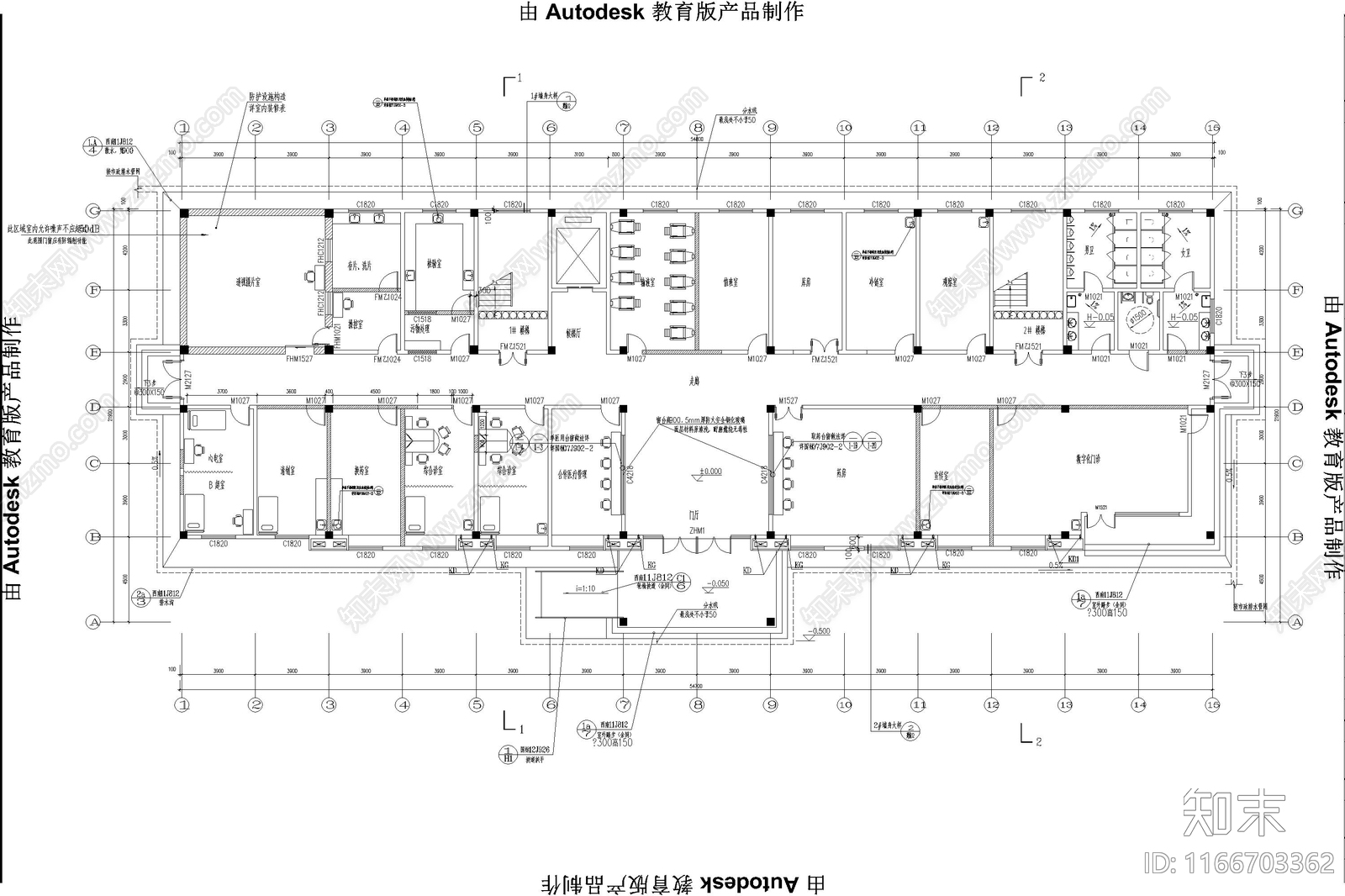 现代医院施工图下载【ID:1166703362】