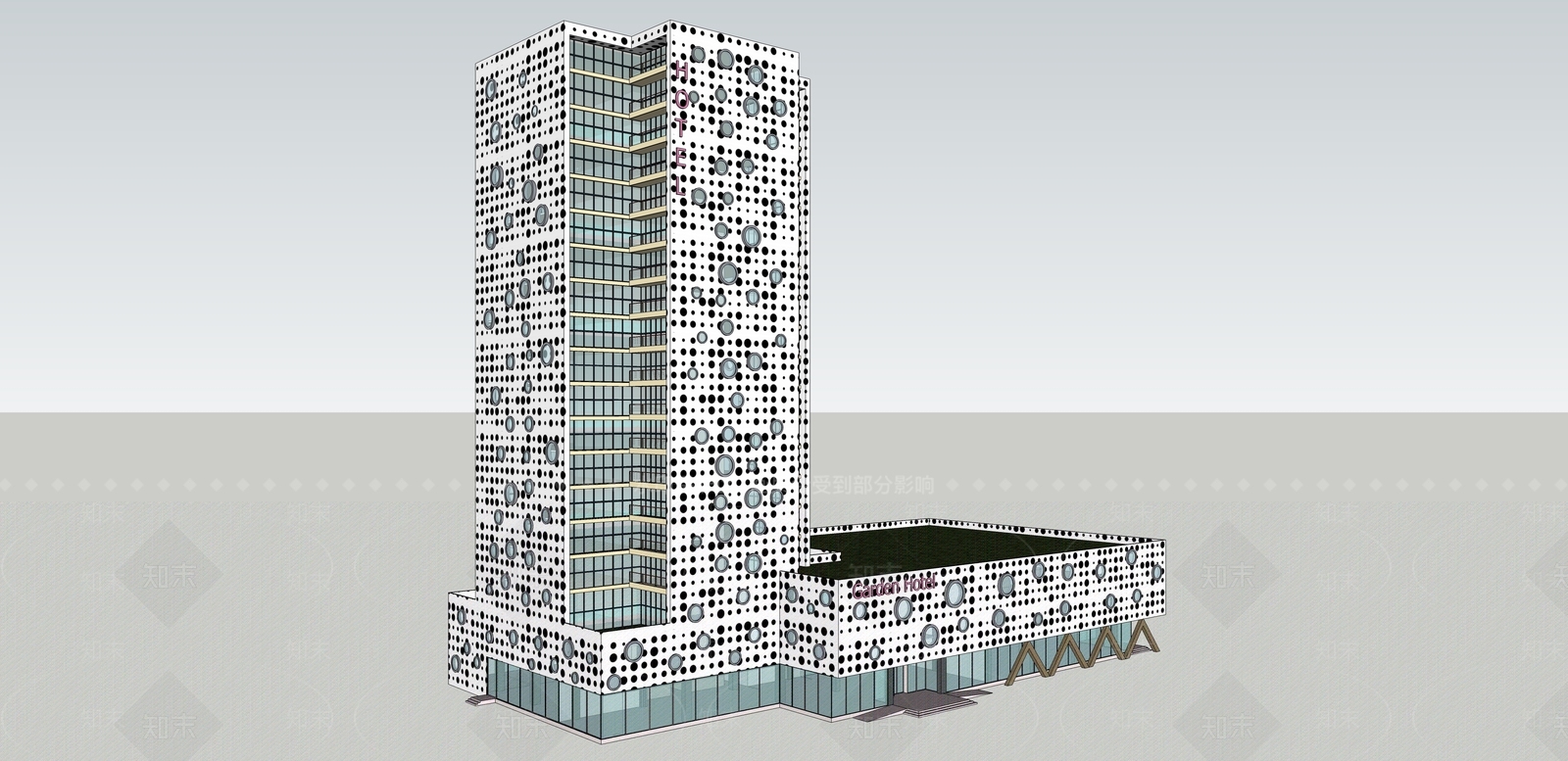 现代其他商业建筑SU模型下载【ID:1166704290】