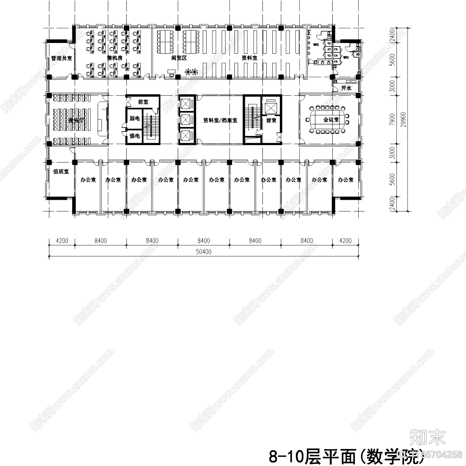 现代学校建筑cad施工图下载【ID:1166704268】