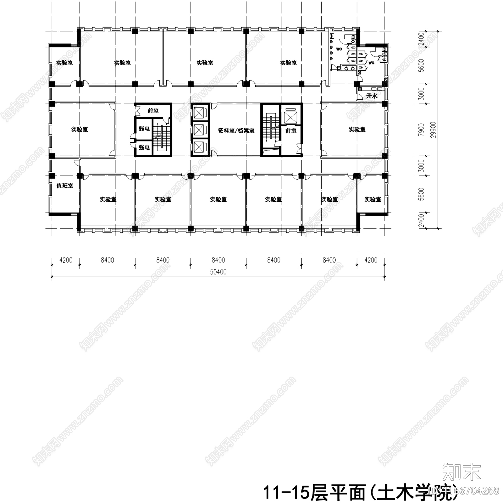 现代学校建筑cad施工图下载【ID:1166704268】