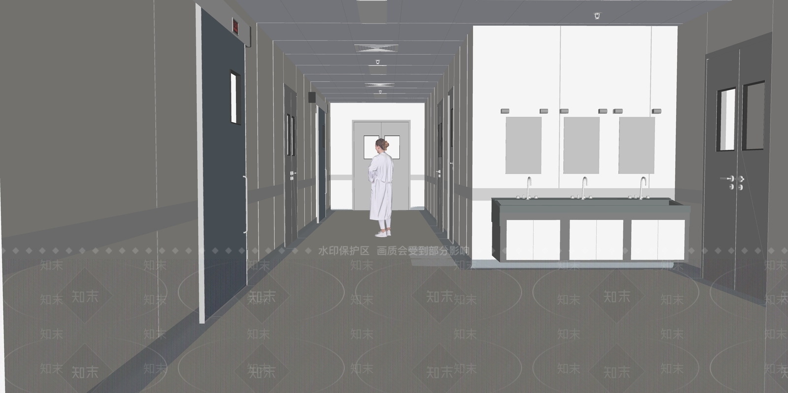 现代医院SU模型下载【ID:1166709615】