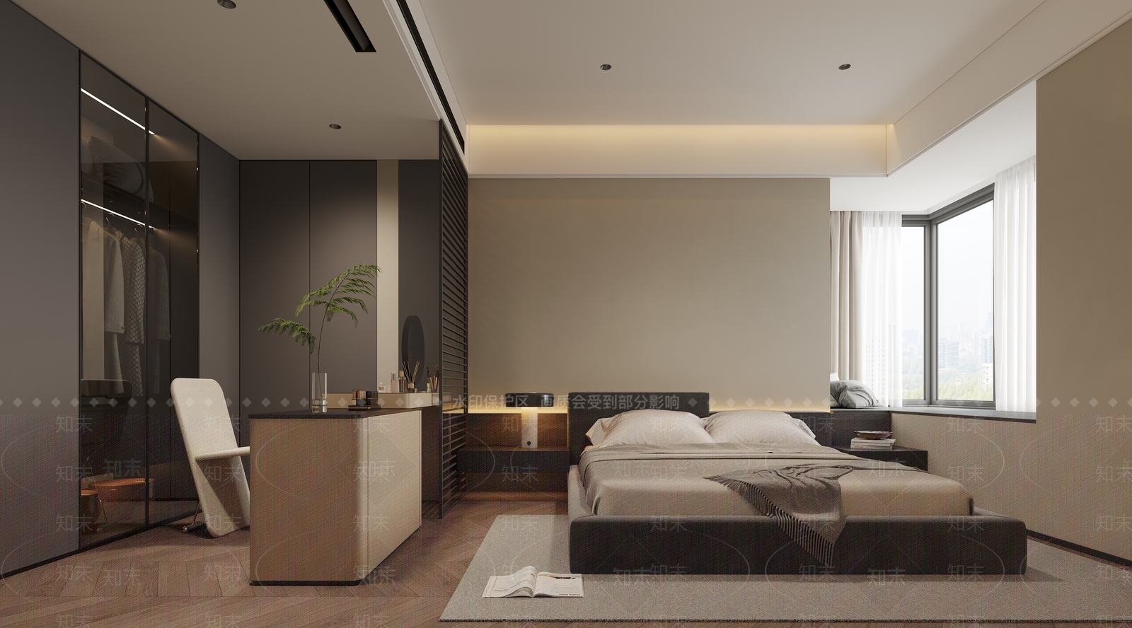 米色梳妆台梳妆台3D模型下载【ID:1227233209】