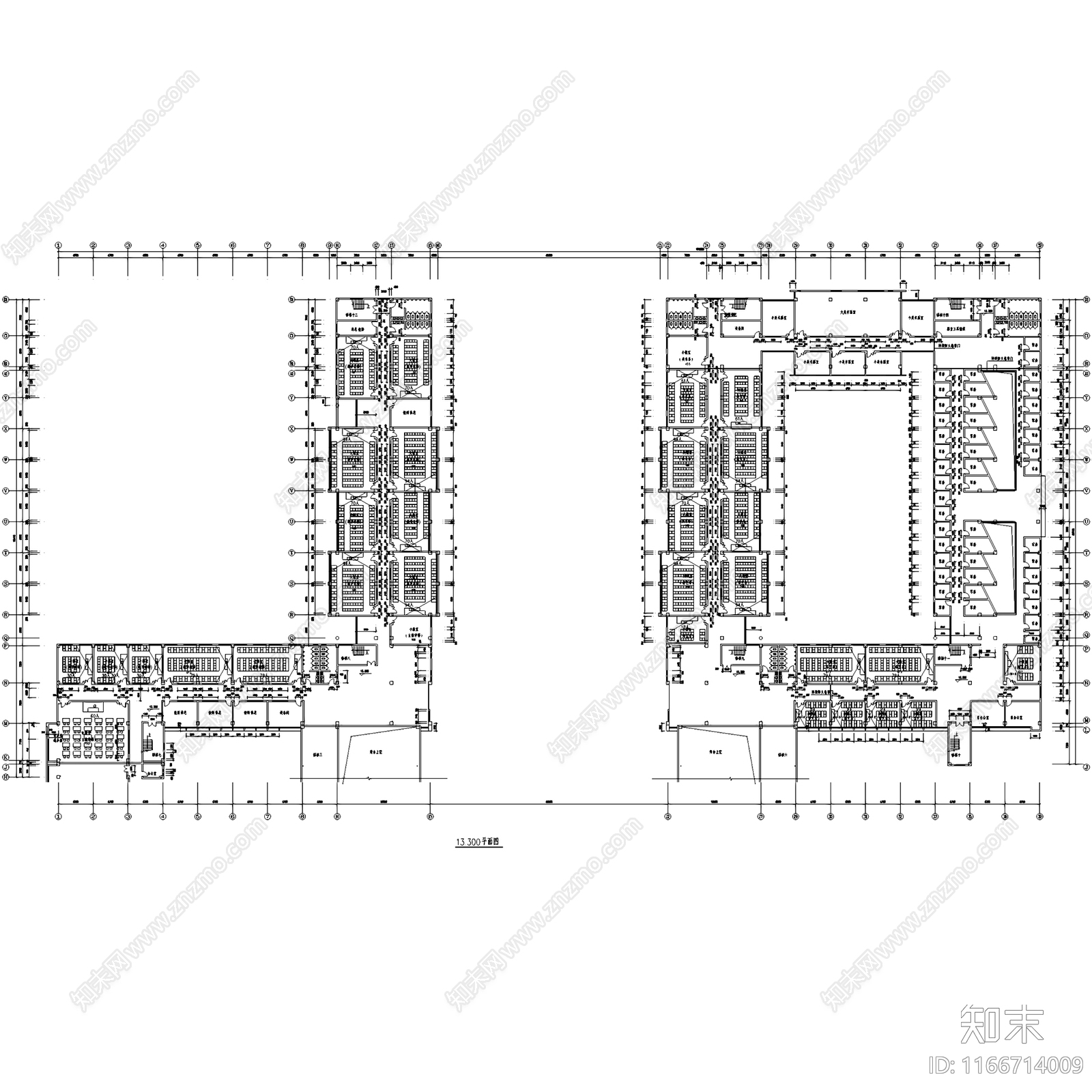 现代学校建筑施工图下载【ID:1166714009】