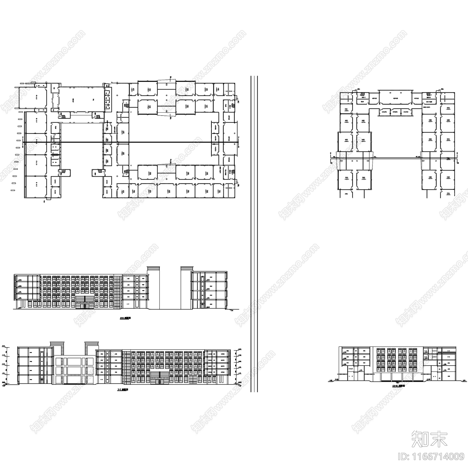 现代学校建筑施工图下载【ID:1166714009】