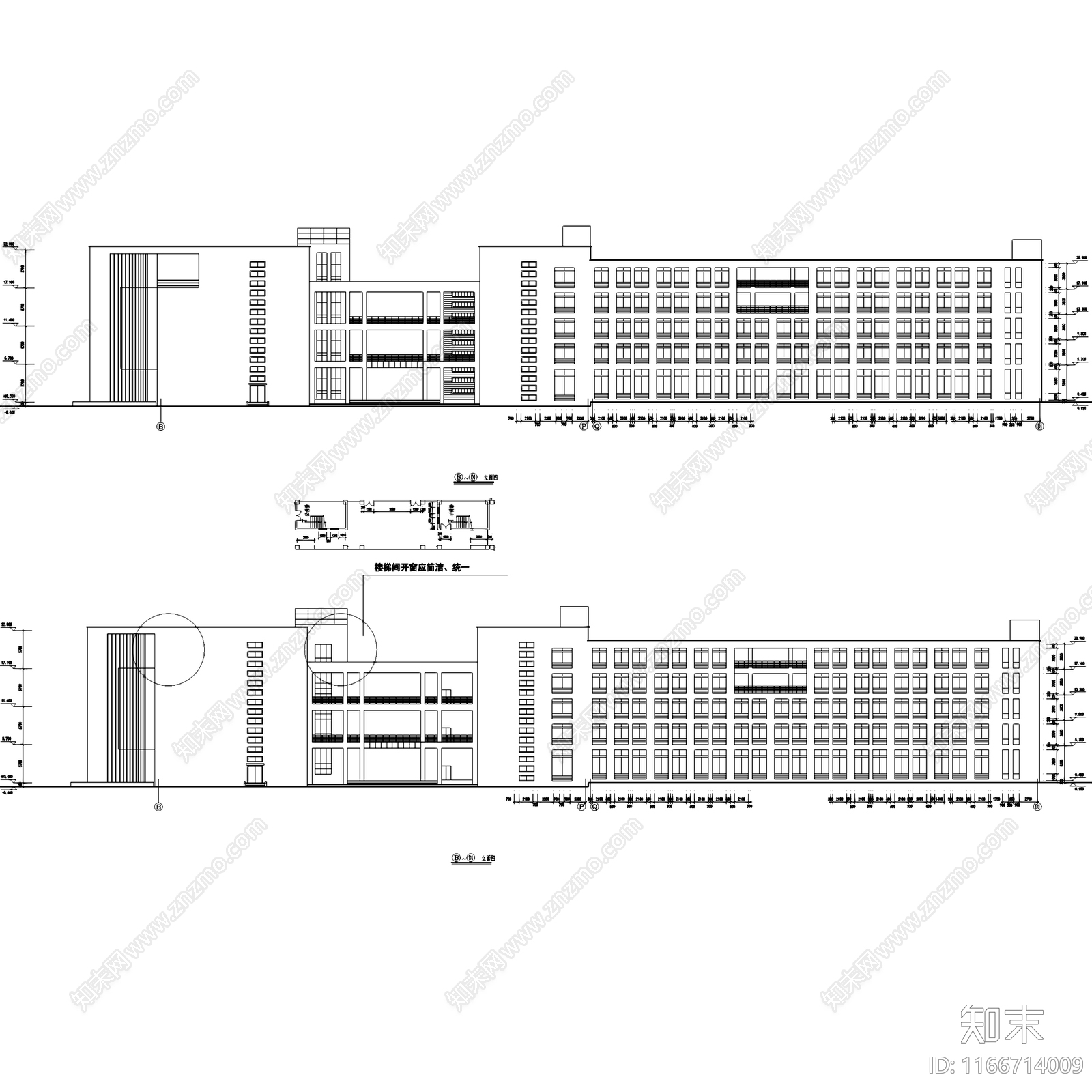 现代学校建筑施工图下载【ID:1166714009】