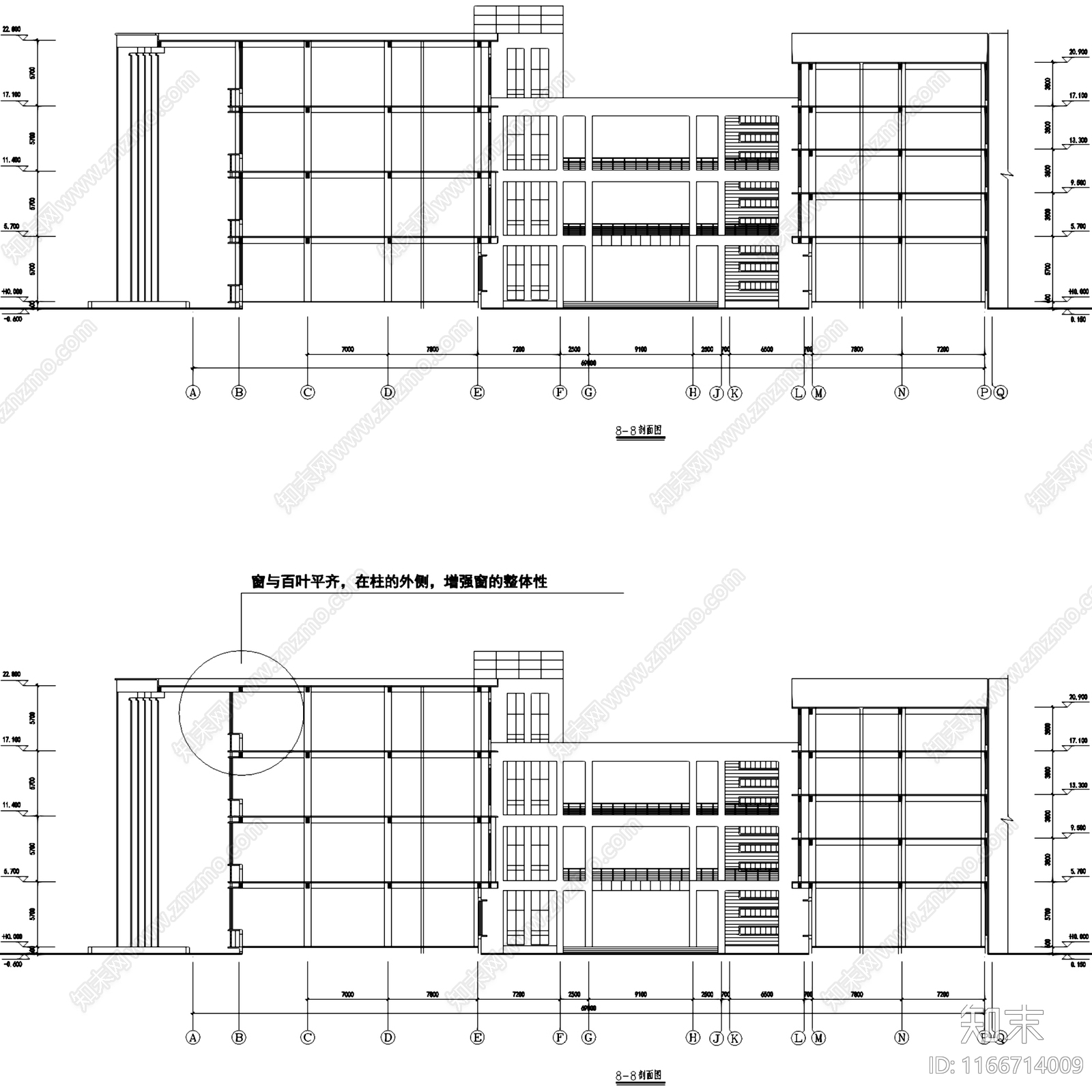 现代学校建筑施工图下载【ID:1166714009】