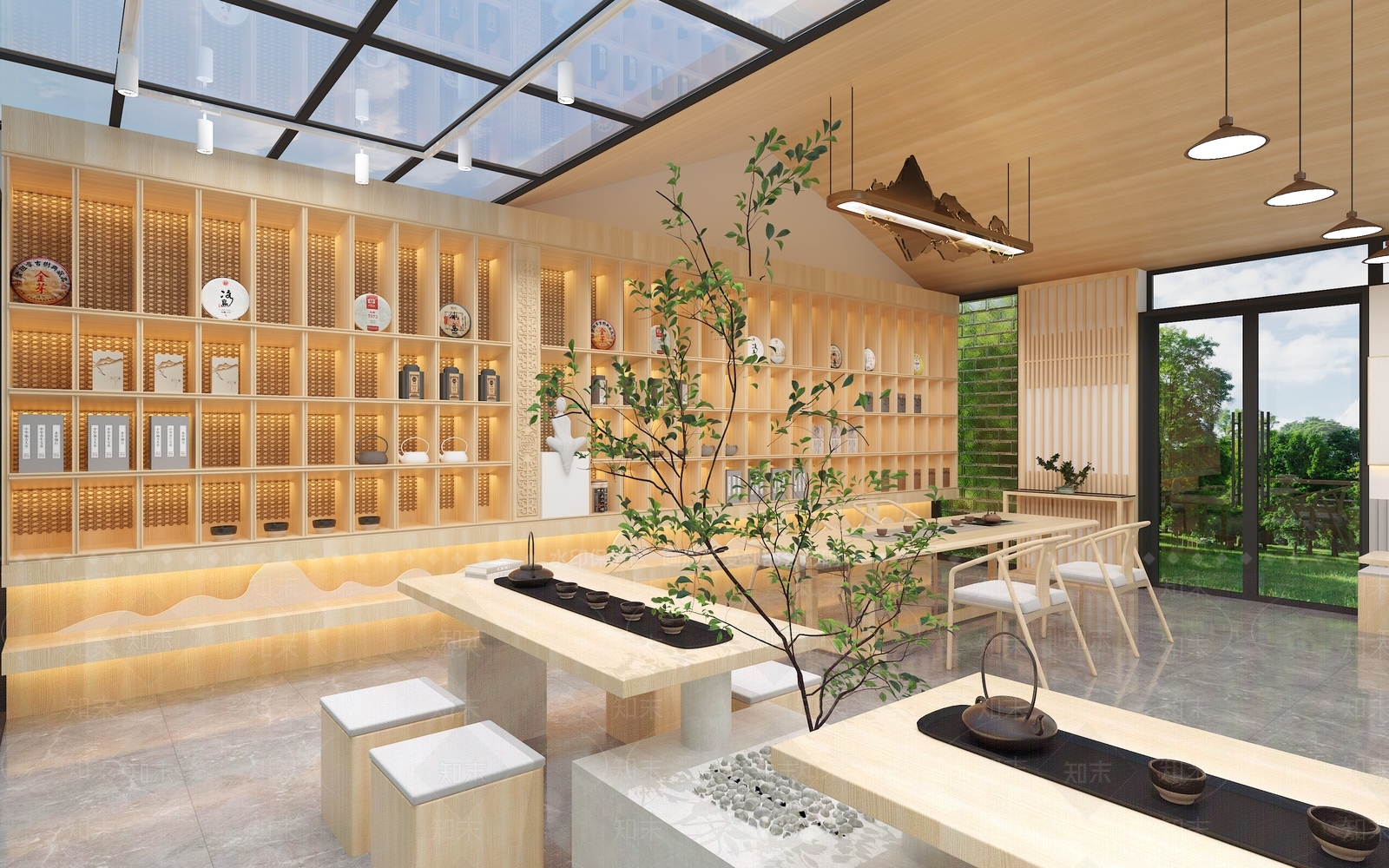 现代茶室3D模型下载【ID:1166716140】