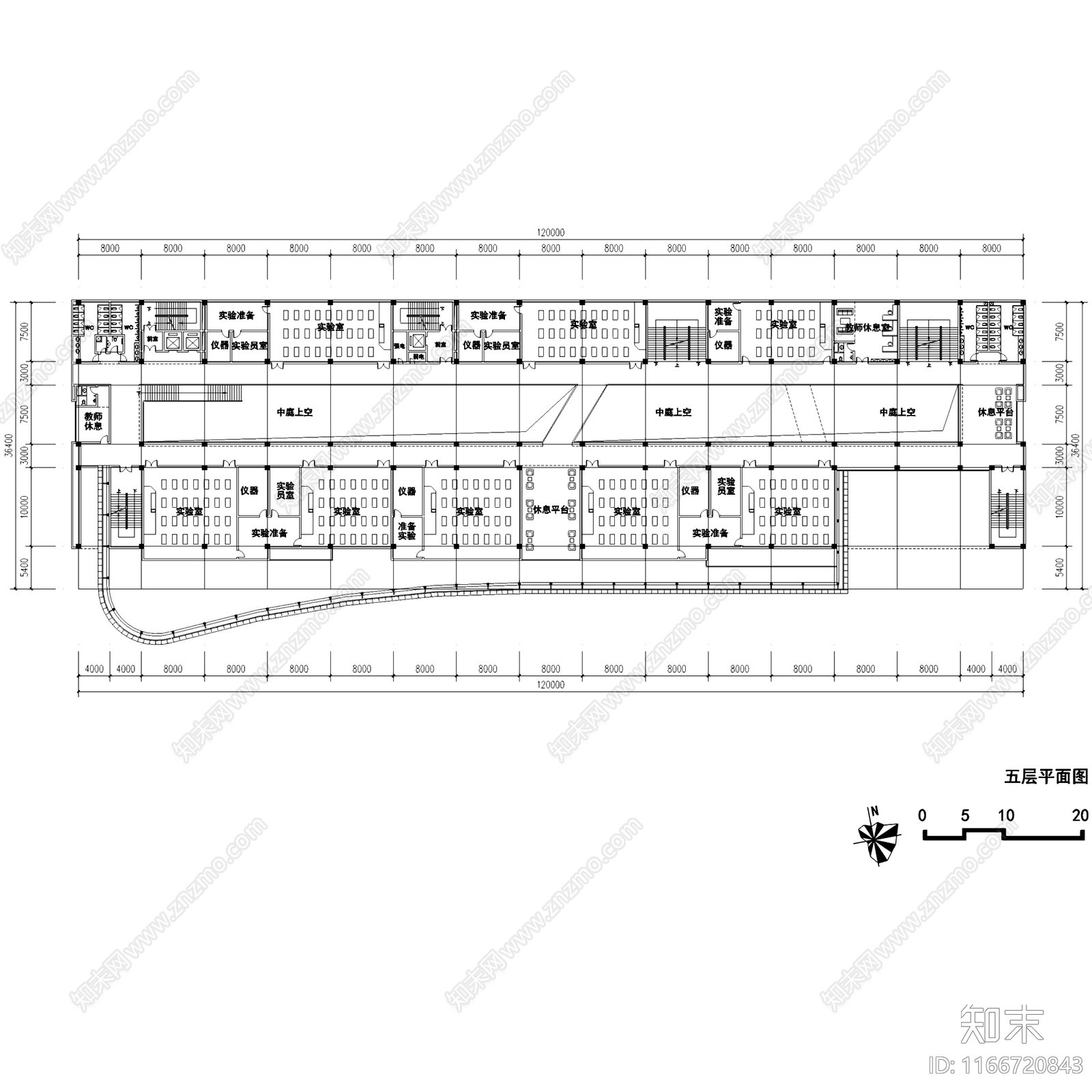 现代学校建筑cad施工图下载【ID:1166720843】