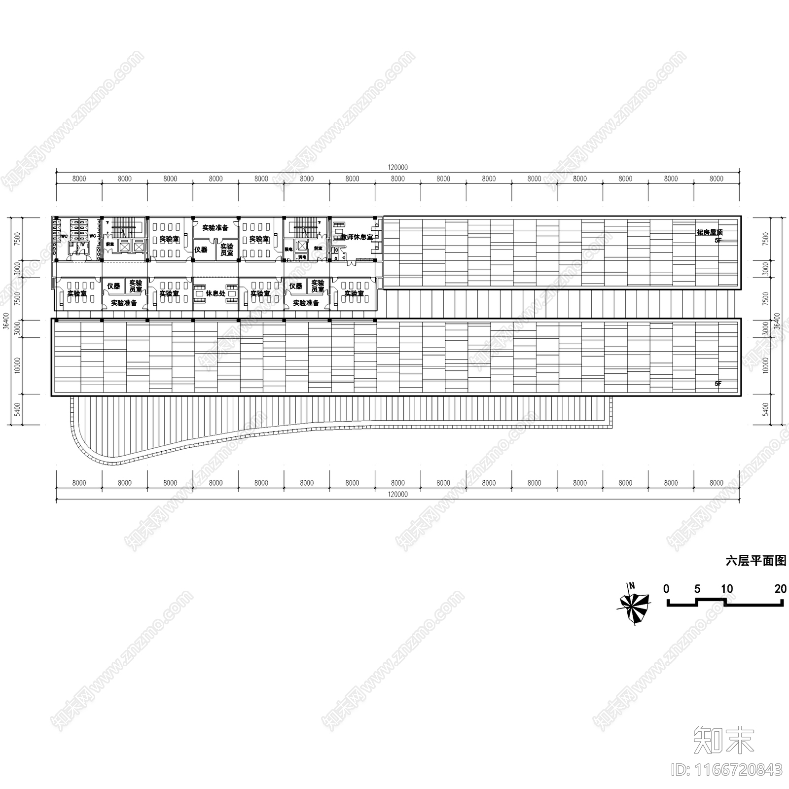 现代学校建筑cad施工图下载【ID:1166720843】