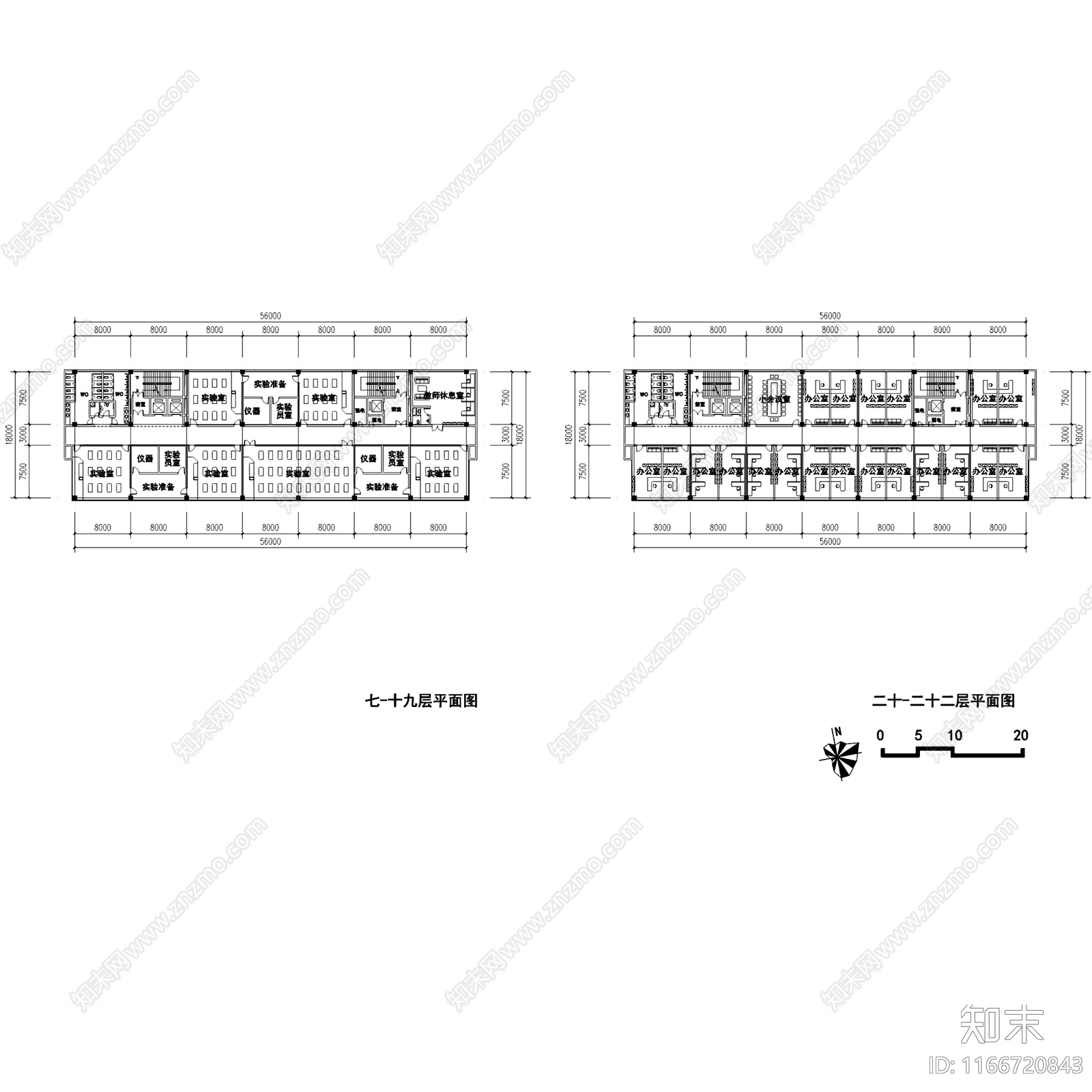 现代学校建筑cad施工图下载【ID:1166720843】