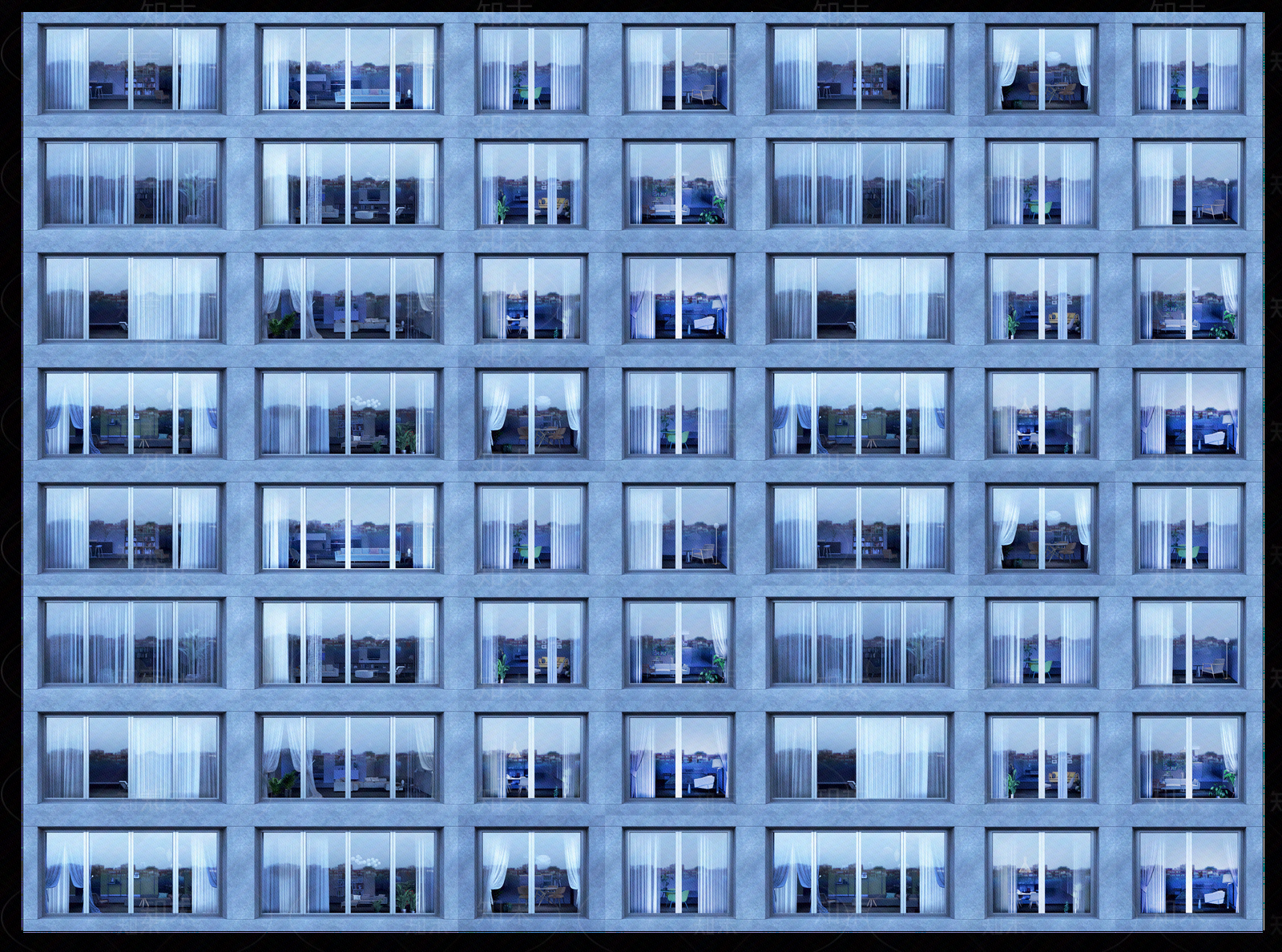 现代窗户贴图下载【ID:1166733381】