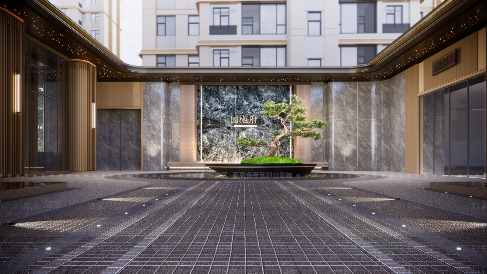 现代新中式多层住宅SU模型下载【ID:1167039126】