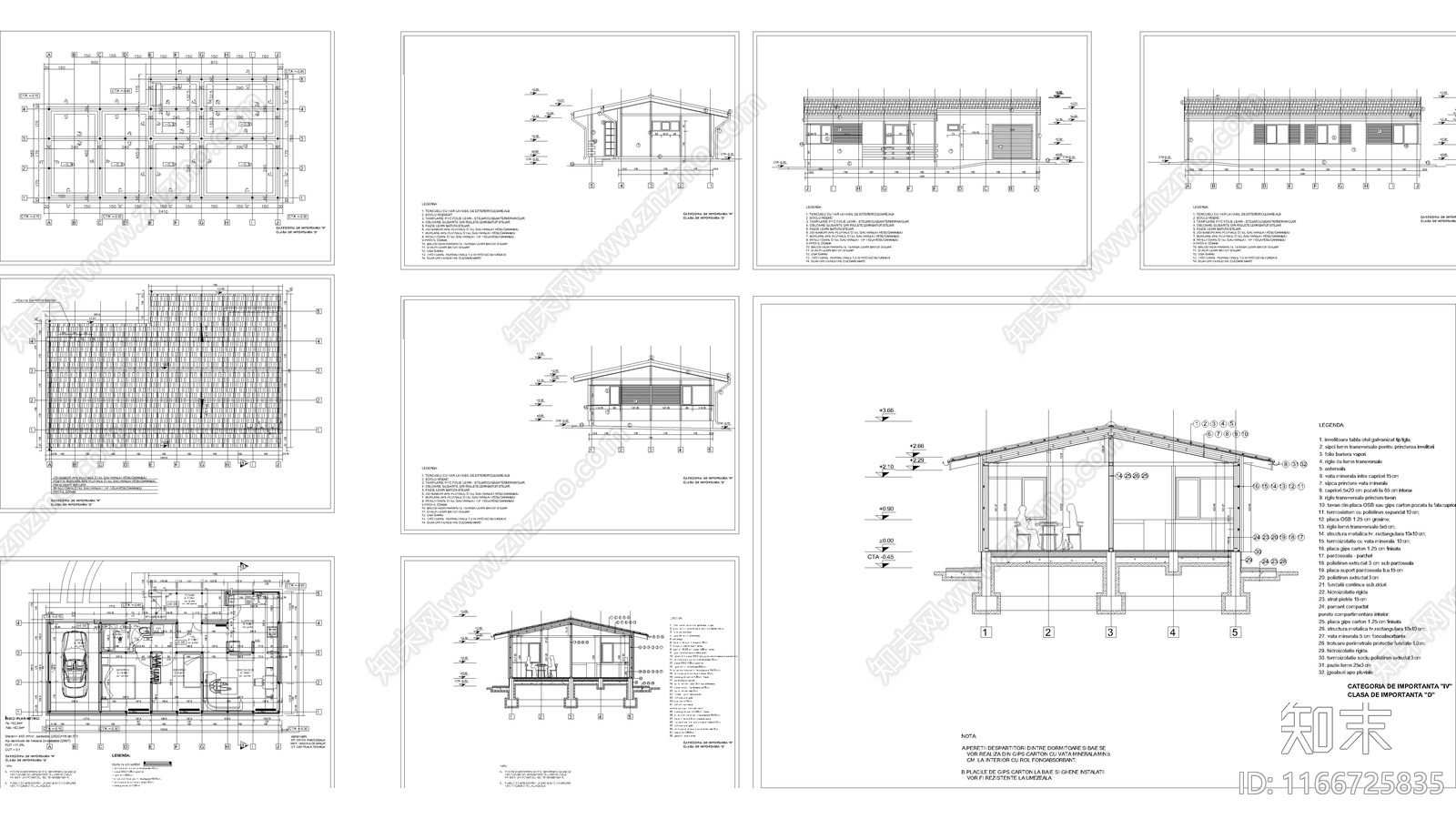 现代住宅楼建筑施工图下载【ID:1166725835】