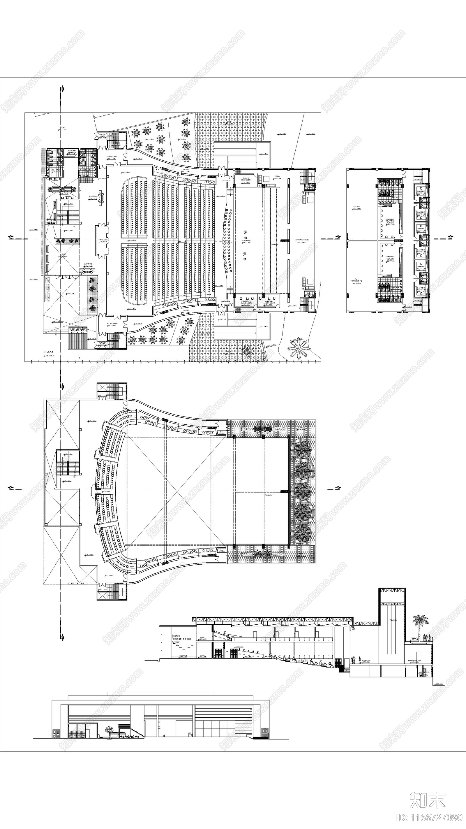 现代住宅楼建筑施工图下载【ID:1166727090】