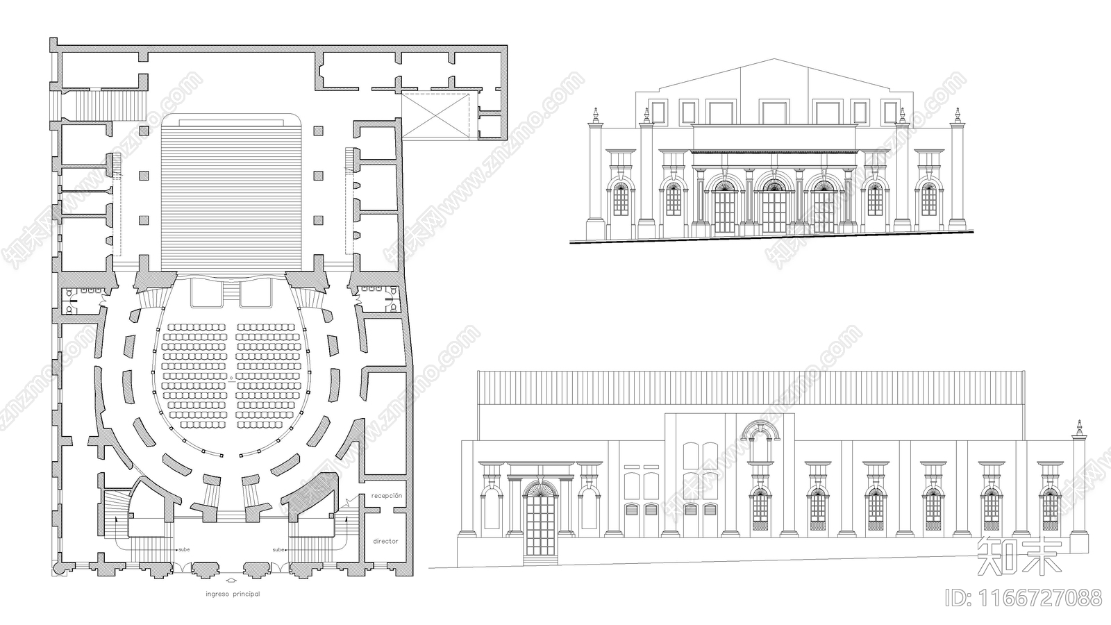 现代住宅楼建筑施工图下载【ID:1166727088】