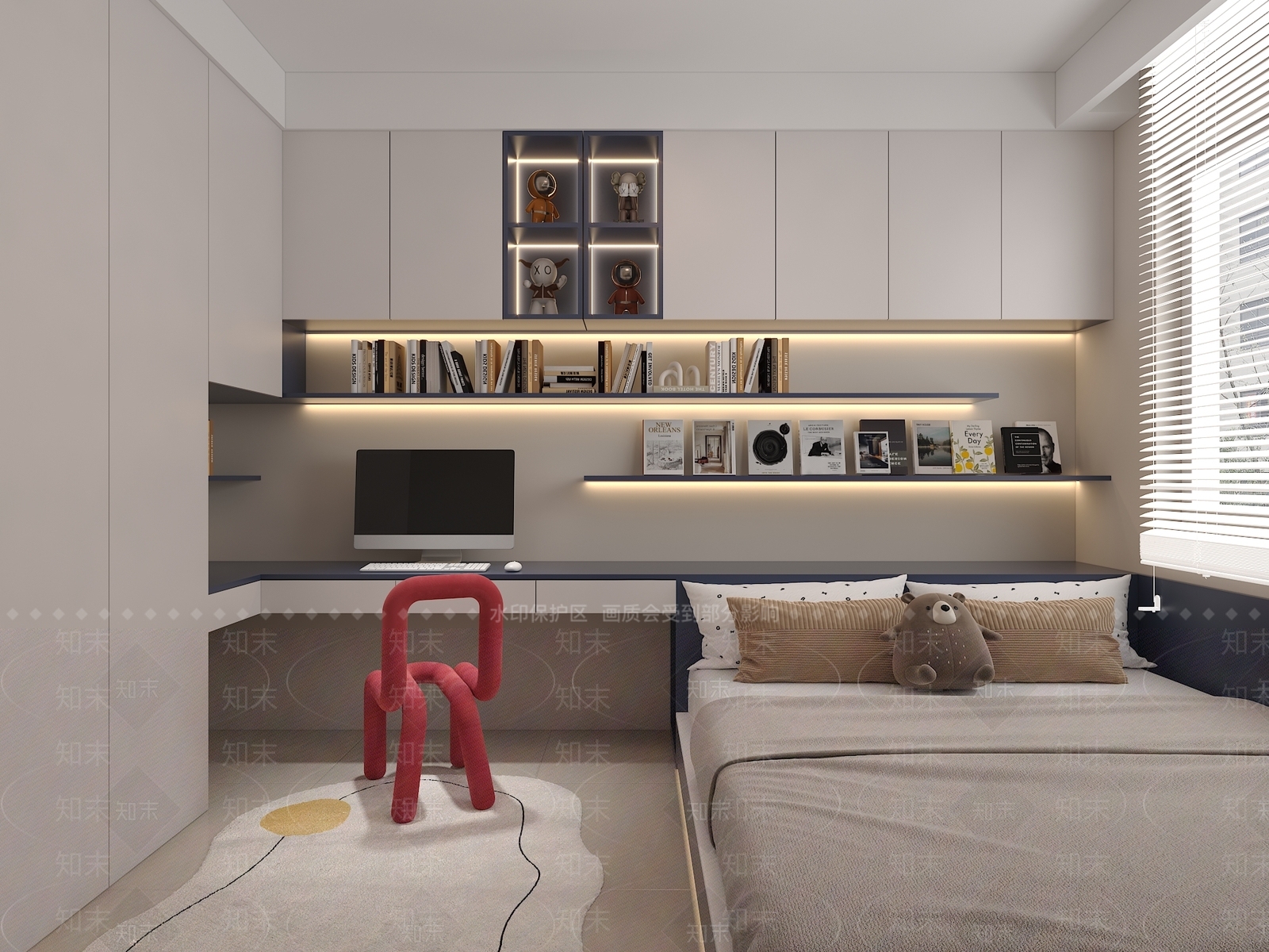现代家居卧室3D模型下载【ID:1166752913】