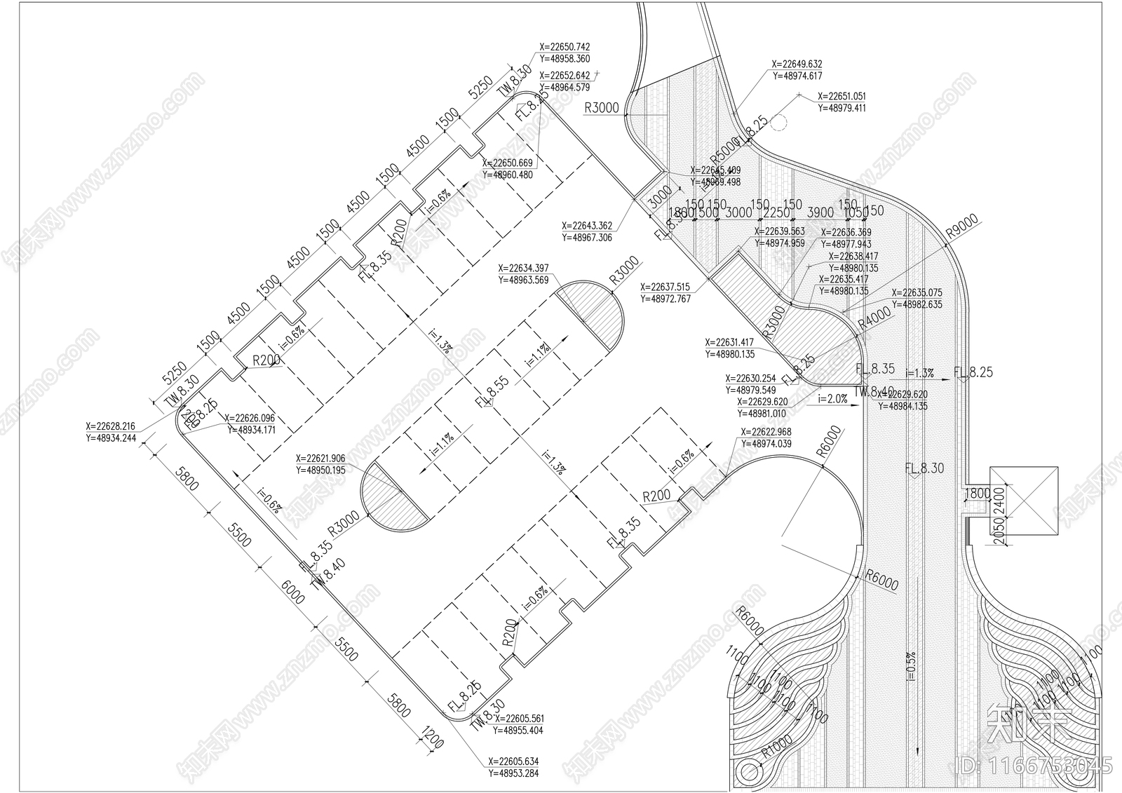 现代其他景观cad施工图下载【ID:1166753045】